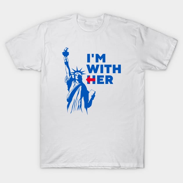 The I'm With Her T-Shirt by FranklinPrintCo